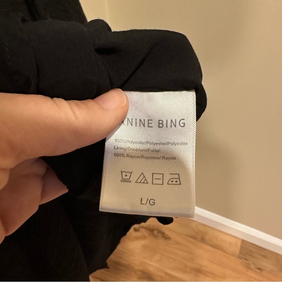 Anine Bing Midi Skirt Lovisa Pleated Metallic - Picture 10 of 11